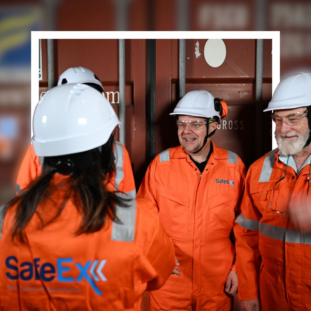 SafeEx specialists carrying out industrial field work