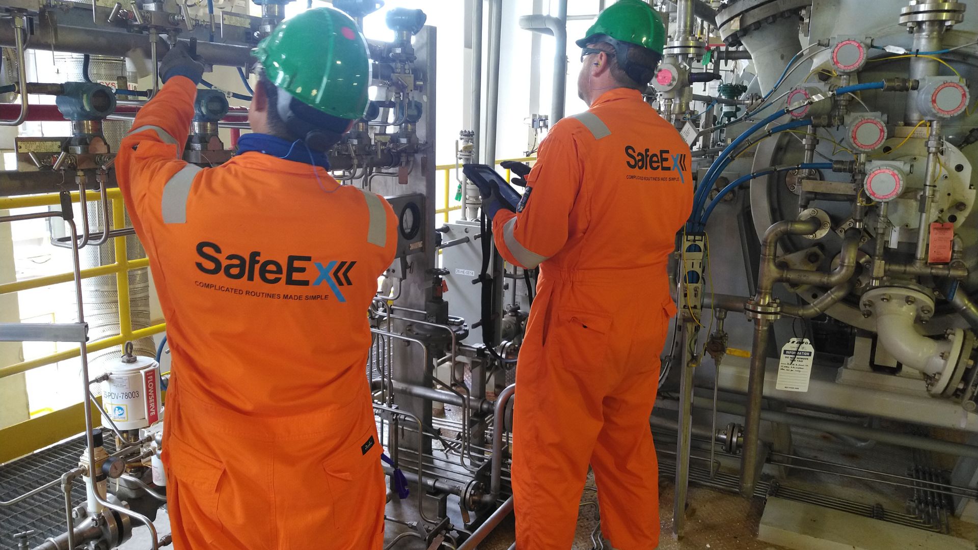 SafeEx Ex specialists carrying out hazardous area work